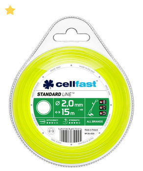 ŻYŁKA CELLFAST OKRĄGŁA 2,0x15mb FOLIA 10szt /120/