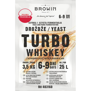BIOWIN DROŻDŻE TURBO WHISKEY 6-9 dni  23g /20/