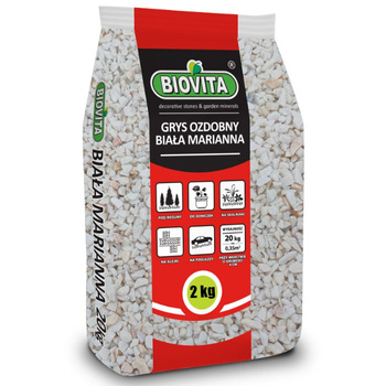 KAMIEŃ  GRYS BIAŁY MARIANNA  2kg 8-16mm.  /500/ 