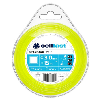 ŻYŁKA CELLFAST KWADRAT 3,0x15mb FOLIA 10szt /120/