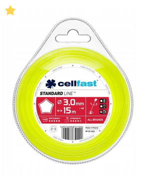 ŻYŁKA CELLFAST GWIAZDKA 3,0x15mb FOLIA 10szt /120