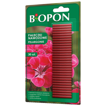 BIOPON PAŁECZKI NAWOZ. DO PELARGONII 30szt /30/.