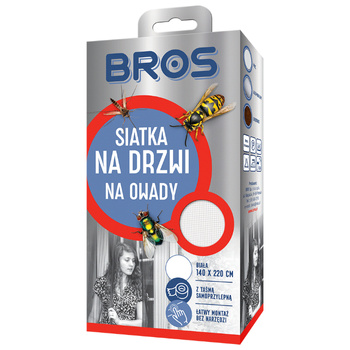 BROS-M SIATKA NA DRZWI 140x220 BIAŁA /10/