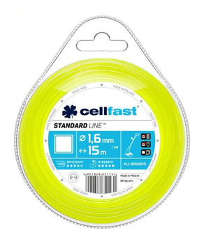 ŻYŁKA CELLFAST KWADRAT 1,6x15mb FOLIA 10szt /120/