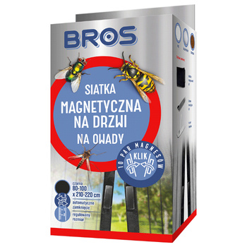BROS-M SIATKA Z MAGNESEM 100X220 CZARNA /8/