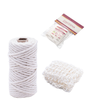 SZNUREK modena ZESTAW WĘD.szn10m+siat 1m eco nat/1