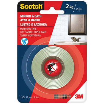 3M SCOTCH TAŚMA MONTAŻOWA ŁAZIENKA 19MMX1,5M