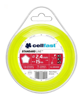 ŻYŁKA CELLFAST GWIAZDKA 2,4x15mb FOLIA 10szt /120