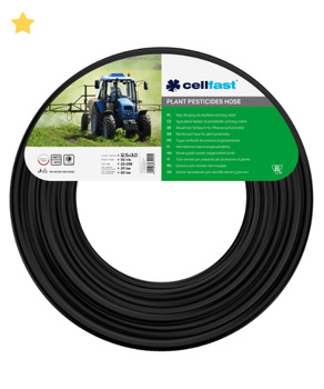 WĄŻ DO ŚR.OCHR. ZBROJONY 12,5x3mm 50m CZARNY