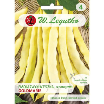 FASOLA TYCZ. ŻÓŁTA GOLDMARIE / MAMUT 10G LEGUTKO